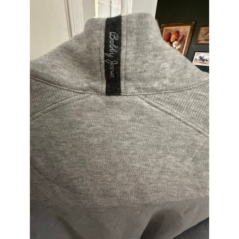 Bobby Jones Men's Gray 1/4 Zip Long Sleeve Pullover Sweater Size XL - Picture 4 of 7